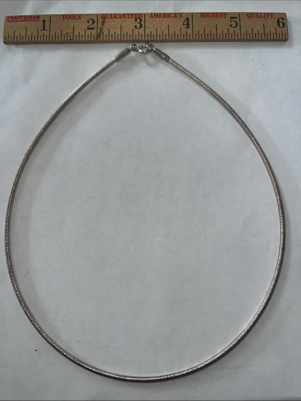Vintage Sterling Silver 925 Omega necklace Sajen